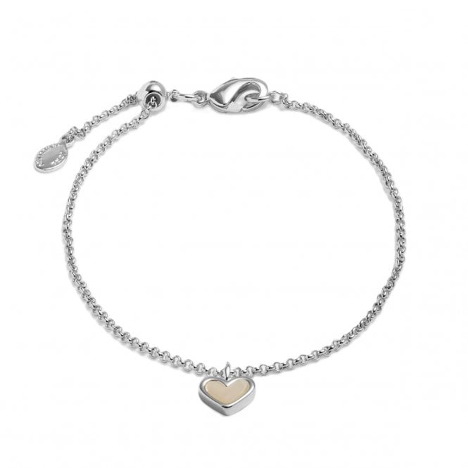Joma Jewellery  Loved By You Mother Of Pearl Heart Bracelet 18cm + 3cm