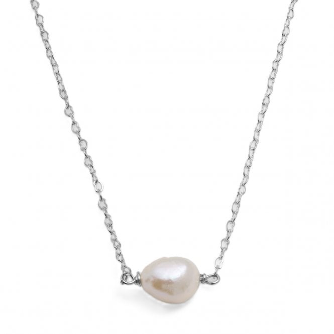 Joma Jewellery  Loved By You Pearl Heart Chain Necklace 46cm + 5cm