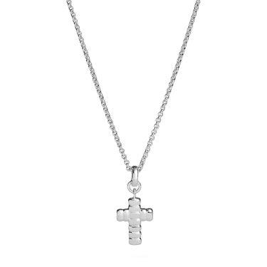 Joma Jewellery Loved By You Silver Tone Cross Necklace  46cm + 5cm