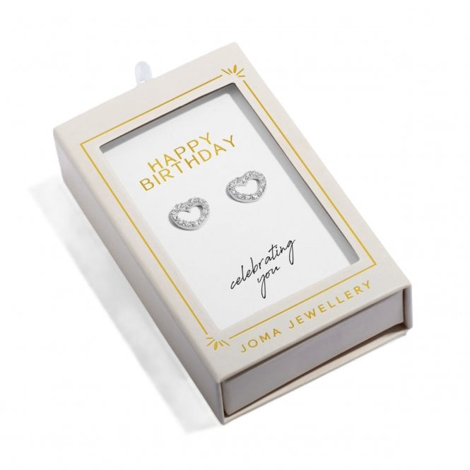 Joma Jewellery  Moments To Shine 'Happy Birthday' Stud Earrings