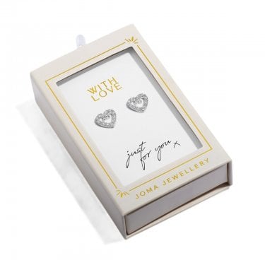 Joma Jewellery Moments To Shine 'With Love' Stud Earrings