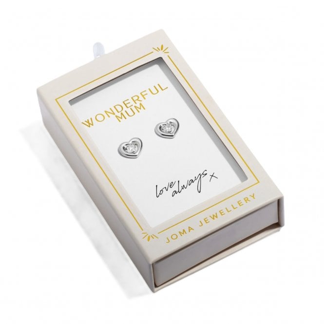 Joma Jewellery  Moments To Shine 'Wonderful Mum' Stud Earrings