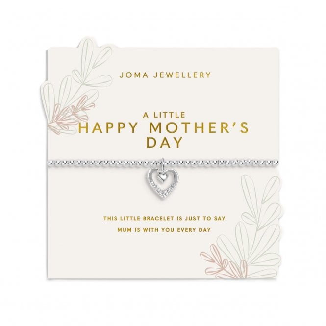 Joma Jewellery  Mother's Day A Little 'Happy Mother's Day' Bracelet 17.5cm Stretch