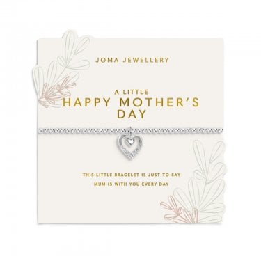 Joma Jewellery Mother's Day A Little 'Happy Mother's Day' Bracelet 17.5cm Stretch