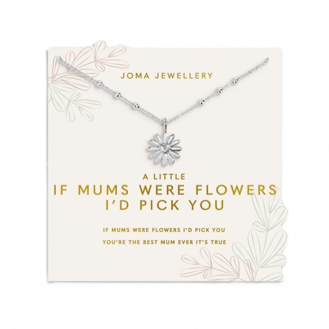 Joma Jewellery  Mother's Day A Little 'If Mums Were Flowers I'd Pick You' Necklace 46cm + 5cm