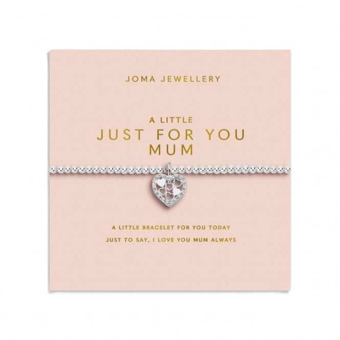 Joma Jewellery  Mother's Day A Little 'Just For You Mum' Bracelet 17.5cm Stretch