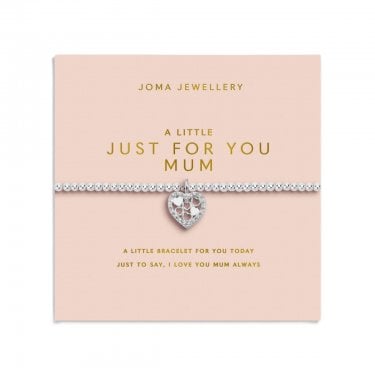 Joma Jewellery Mother's Day A Little 'Just For You Mum' Bracelet 17.5cm Stretch