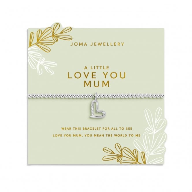 Joma Jewellery  Mother's Day A Little 'Love You Mum' Bracelet 17.5cm Stretch