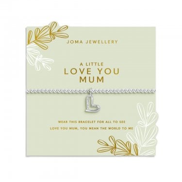 Joma Jewellery Mother's Day A Little 'Love You Mum' Bracelet 17.5cm Stretch