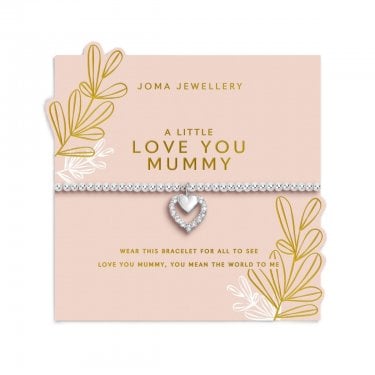 Joma Jewellery Mother's Day A Little 'Love You Mummy' Bracelet 17.5cm Stretch