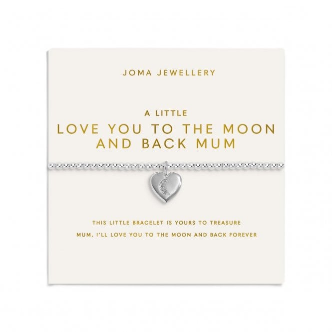 Joma Jewellery  Mother's Day A Little 'Love You To The Moon And Back' Bracelet 17.5cm Stretch