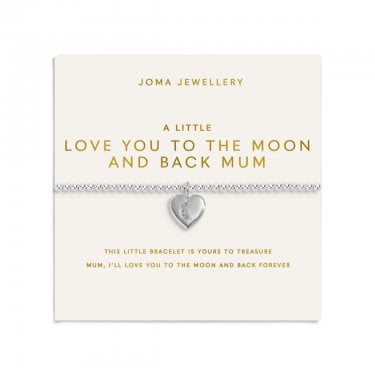 Joma Jewellery Mother's Day A Little 'Love You To The Moon And Back' Bracelet 17.5cm Stretch