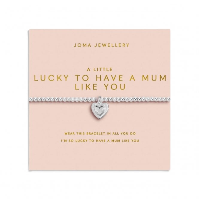 Joma Jewellery  Mother's Day A Little 'Lucky To Have A Mum Like You' Bracelet 17.5cm Stretch