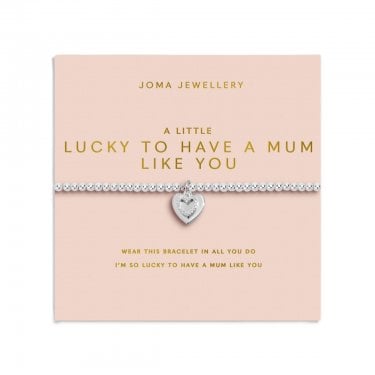Joma Jewellery Mother's Day A Little 'Lucky To Have A Mum Like You' Bracelet 17.5cm Stretch