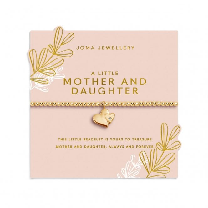 Joma Jewellery  Mother's Day A Little 'Mother And Daughter' Gold Tone Bracelet 17.5cm Stretch
