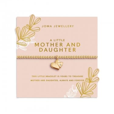 Joma Jewellery Mother's Day A Little 'Mother And Daughter' Gold Tone Bracelet 17.5cm Stretch
