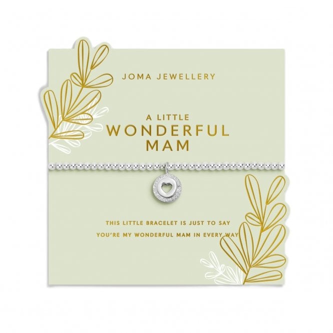 Joma Jewellery  Mother's Day A Little 'Wonderful Mam' Bracelet 17.5cm Stretch