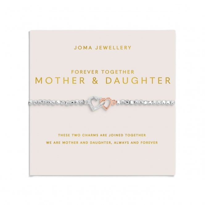 Joma Jewellery  Mother's Day Forever Yours 'Forever Together Mother And Daughter' Two Tone Bracelet 17.5cm Stretch  