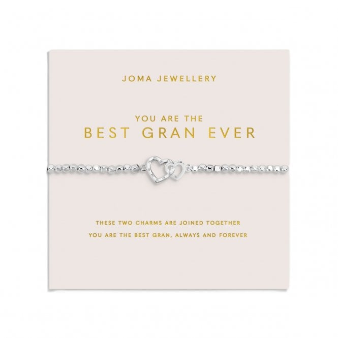 Joma Jewellery  Mother's Day Forever Yours 'You Are The Best Gran Ever' Bracelet 17.5cm Stretch