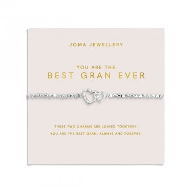 Joma Jewellery Mother's Day Forever Yours 'You Are The Best Gran Ever' Bracelet 17.5cm Stretch