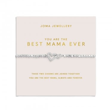 Joma Jewellery Mother's Day Forever Yours 'You Are The Best Mama Ever' Bracelet 17.5cm Stretch