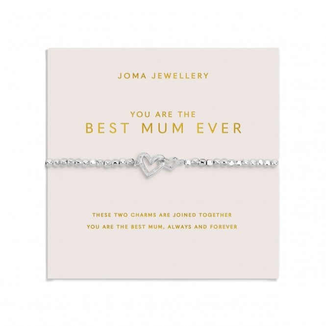 Joma Jewellery  Mother's Day Forever Yours 'You Are The Best Mum Ever' Bracelet 17.5cm Stretch