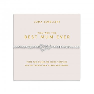 Joma Jewellery Mother's Day Forever Yours 'You Are The Best Mum Ever' Bracelet 17.5cm Stretch