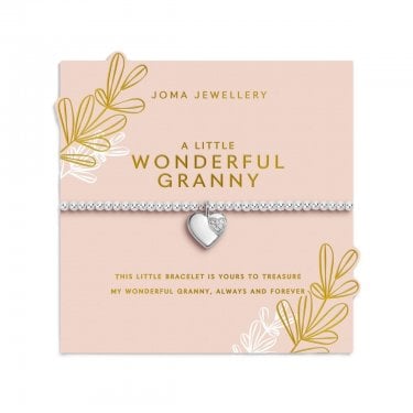 Joma Jewellery Mother's Day Grandmother A Little 'Wonderful Granny' Bracelet 17.5cm Stretch