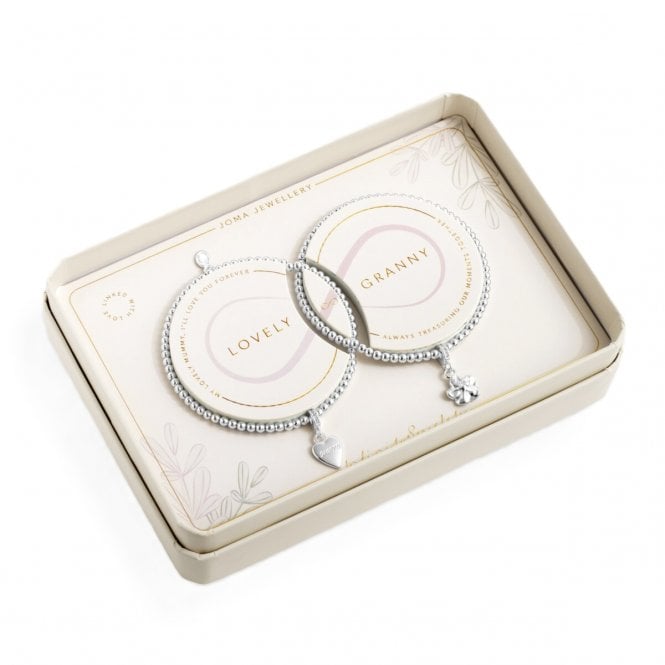 Joma Jewellery  Mother's Day Linked Infinity 'Lovely Granny' Bracelets 17.5cm Stretch 