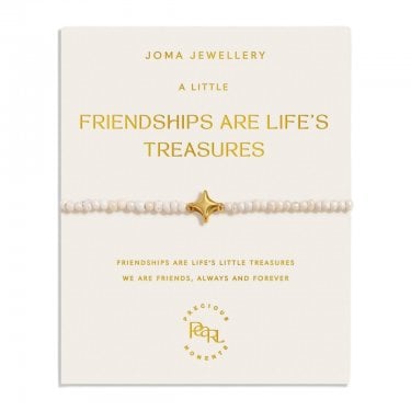Joma Jewellery Precious Moments 'Friendships Are Life's Treasures' Bracelet 18cm + 3cm