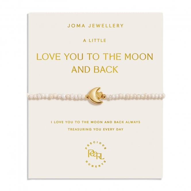 Joma Jewellery  Precious Moments 'Love You To The Moon And Back' Gold Tone Bracelet 18cm + 3cm