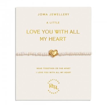 Joma Jewellery Precious Moments 'Love You With All My Heart' Bracelet 18cm + 3cm