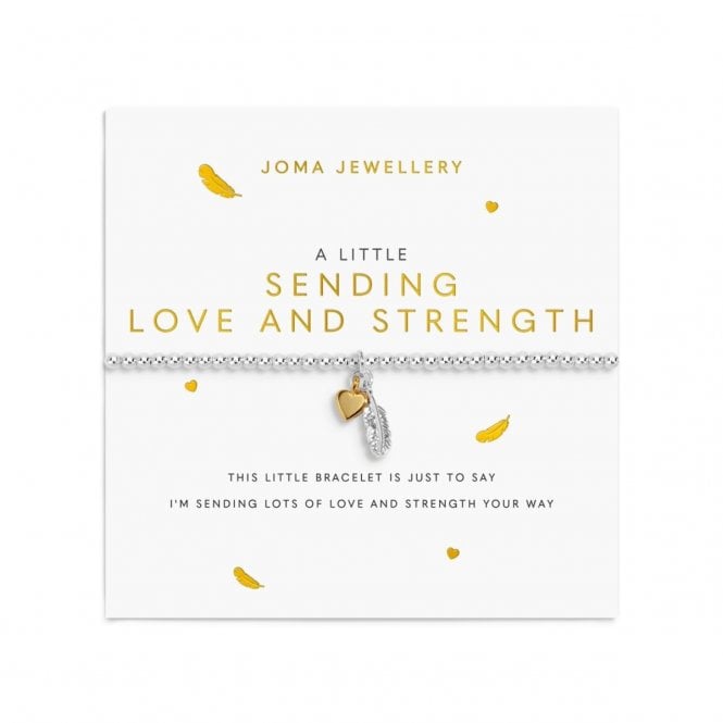 Joma Jewellery  Remembrance A Little 'Sending Love And Strength' Two Tone Bracelet 17.5cm Stretch 