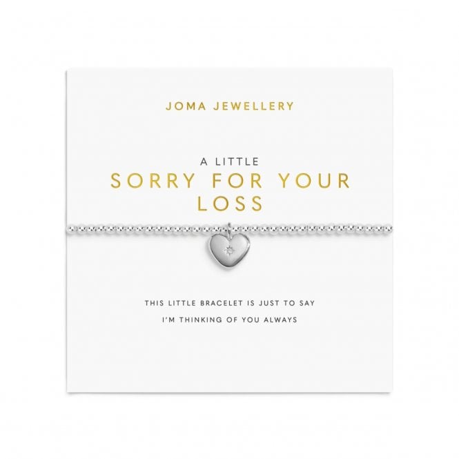 Joma Jewellery  Remembrance A Little 'Sorry For Your Loss' Bracelet 17.5cm Stretch