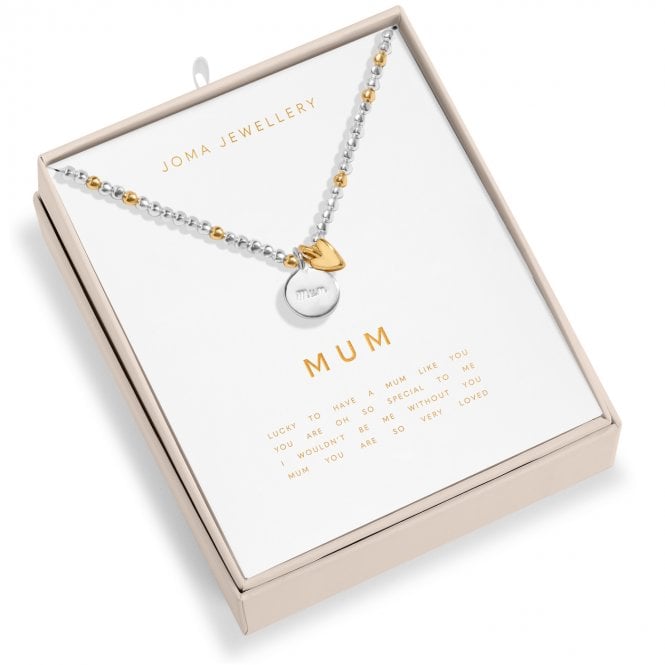 Joma Jewellery  So Loved 'Mum' Two Tone Boxed Necklace 46cm + 5cm  