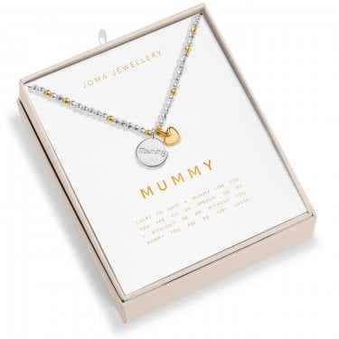 Joma Jewellery So Loved 'Mummy' Two Tone Boxed Necklace 46cm + 5cm 