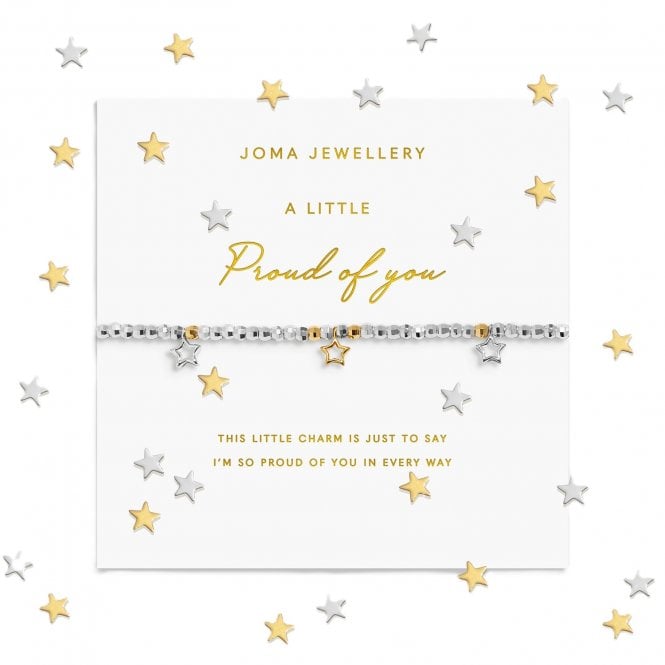 Joma Jewellery  Sparkle Confetti A Little 'Proud Of You' Two Tone Bracelet 17.5cm Stretch