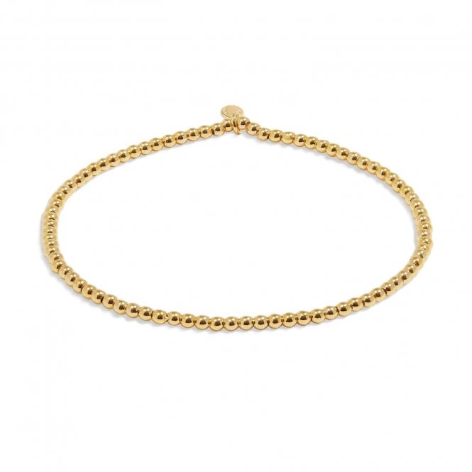 Joma Jewellery  Stacking Bracelets 2.5mm Gold Tone Beaded Bracelet 17.5cm Stretch 