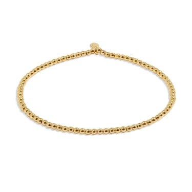 Joma Jewellery Stacking Bracelets 2.5mm Gold Tone Beaded Bracelet 17.5cm Stretch 