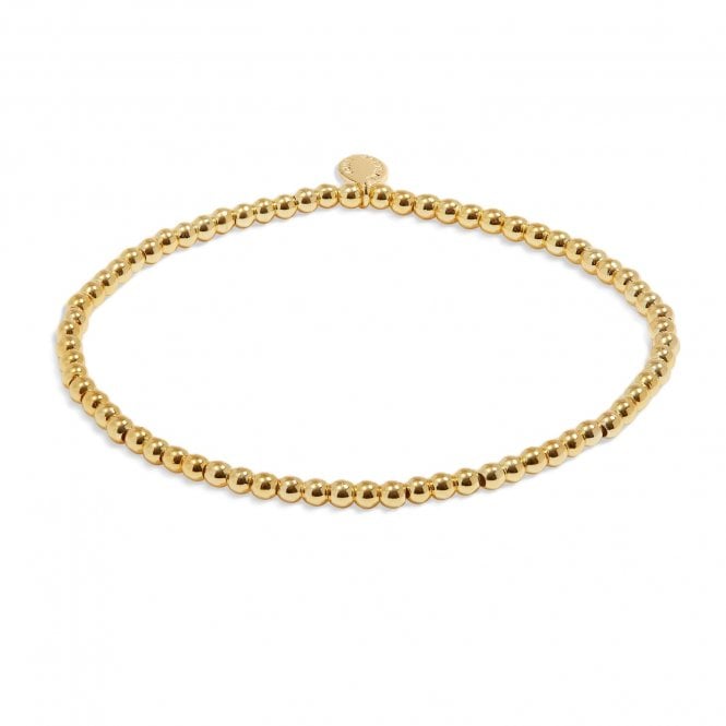 Joma Jewellery  Stacking Bracelets 3mm Gold Tone Beaded Bracelet 17.5cm Stretch 