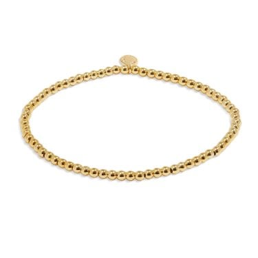 Joma Jewellery Stacking Bracelets 3mm Gold Tone Beaded Bracelet 17.5cm Stretch 