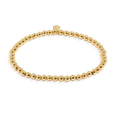 Joma Jewellery Stacking Bracelets 4mm Gold Tone Bracelet 17.5cm Stretch   