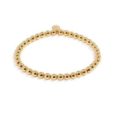 Joma Jewellery Stacking Bracelets 5mm Gold Tone Bracelet 17.5cm Stretch   