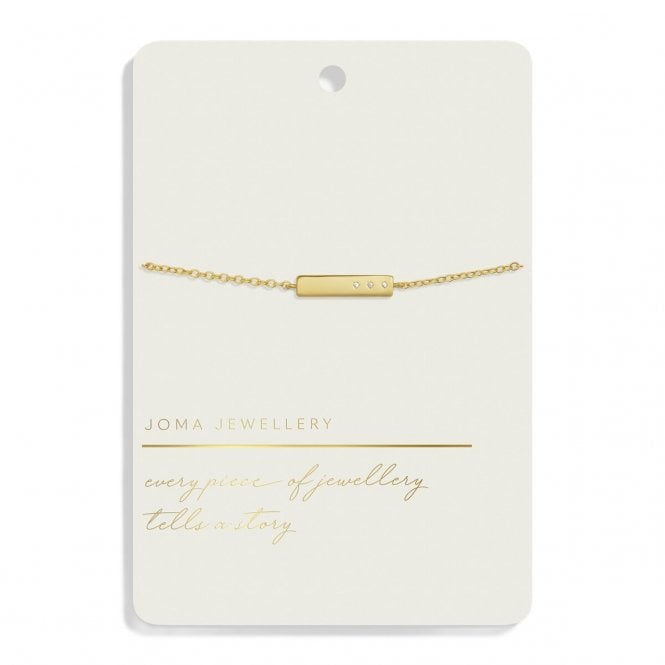 Joma Jewellery  Style Stories Bar Gold Tone Bracelet 18cm + 3cm 