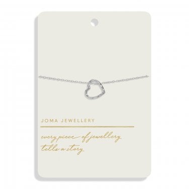 Joma Jewellery Style Stories Heart Bracelet 18cm + 3cm  