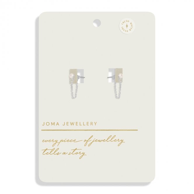 Joma Jewellery  Style Stories Pearl Drop Earrings 0.4 x 2.2cm 
