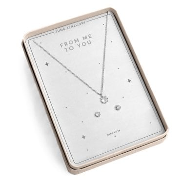 Joma Jewellery With Love 'From Me To You' Necklace and Earrings Set 46cm + 5cm
