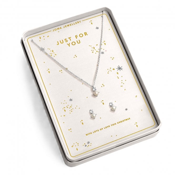 Joma Jewellery  With Love 'Just For You' Necklace and Earrings Set 46cm + 5cm