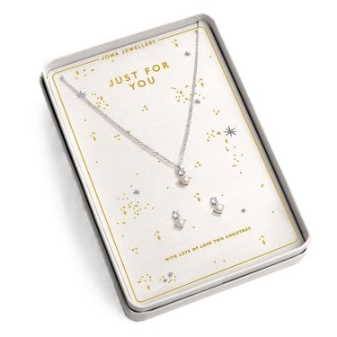Joma Jewellery With Love 'Just For You' Necklace and Earrings Set 46cm + 5cm