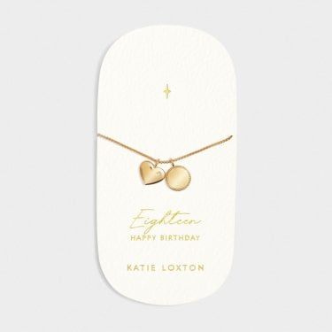 Katie Loxton '18th Birthday' Waterproof Gold Sentiment Bracelet 18cm + 3cm  